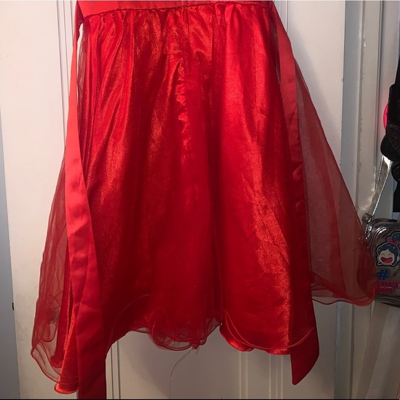 Red holiday dress girls - Picture 6 of 8